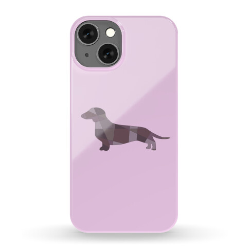 Geometric Wiener Dog Phone Case