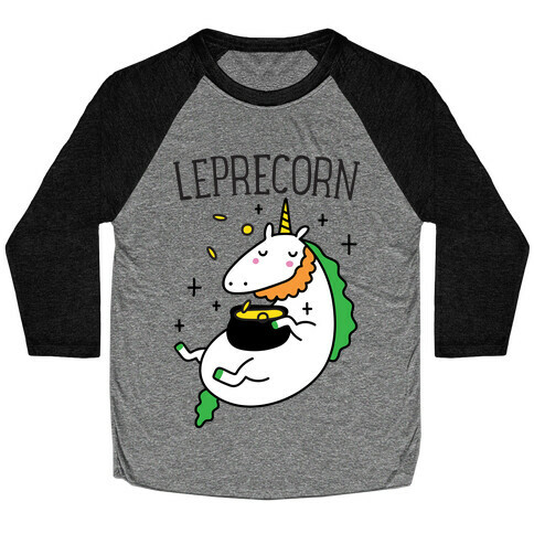 Leprecorn Unicorn Baseball Tee