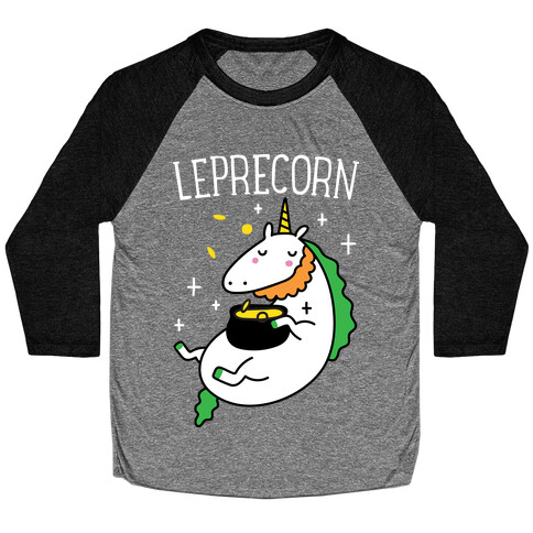 Leprecorn Unicorn Baseball Tee