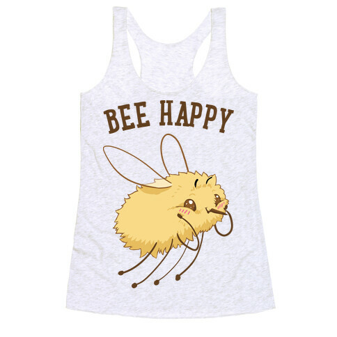 Bee Happy Racerback Tank Top