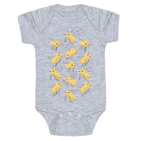 Bee Fly Pattern Baby One-Piece