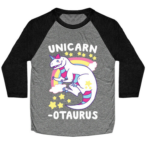 Unicarnotaurus - Unicorn Carnotaurus  Baseball Tee