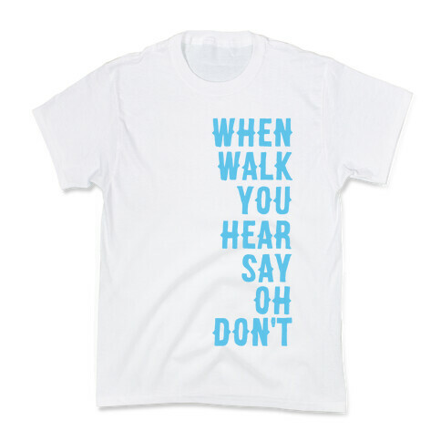 Simple and Clean Lyrics (1 of 2 pair) Kids T-Shirt