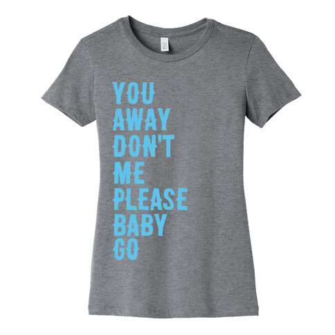 Simple and Clean Lyrics (1 of 2 pair) Womens T-Shirt