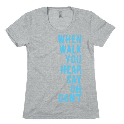 Simple and Clean Lyrics (1 of 2 pair) Womens T-Shirt