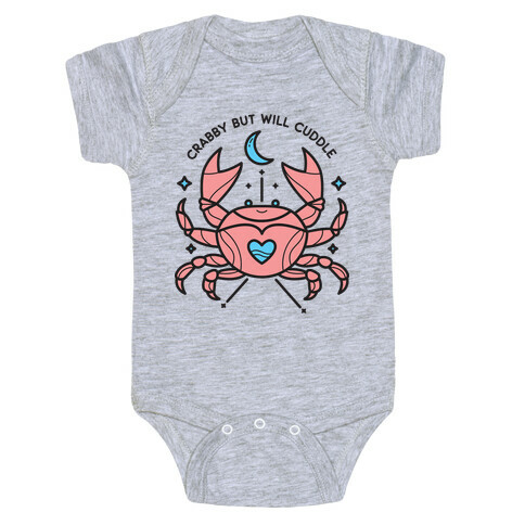 Crabby But Will Cuddle Cancer Crab Baby One-Piece