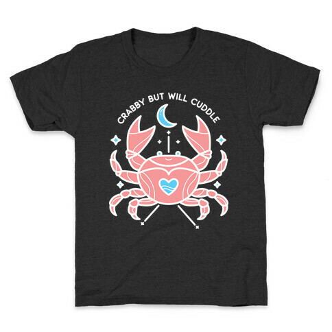 Crabby But Will Cuddle Cancer Crab Kids T-Shirt