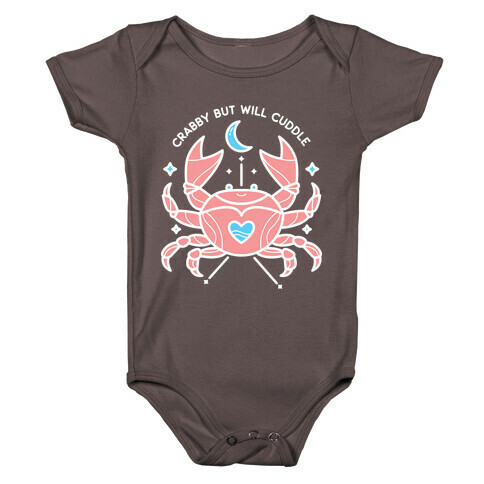 Crabby But Will Cuddle Cancer Crab Baby One-Piece