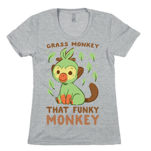 Grass Monkey, That Funky Monkey - Grookey Womens T-Shirt