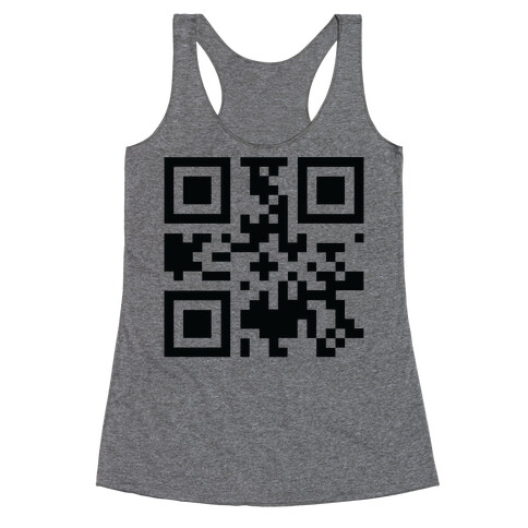 F*** Trump Secret QR Code Racerback Tank Top