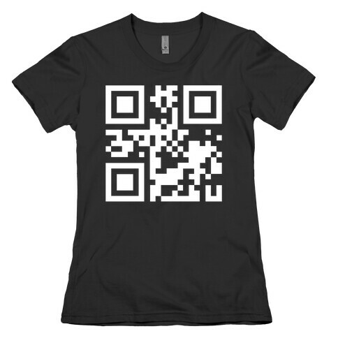 QR Code Secret Message for Suzi Womens T-Shirt
