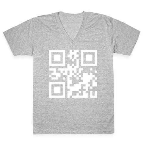 QR Code Secret Message for Suzi V-Neck Tee Shirt