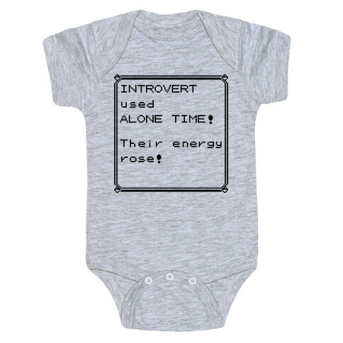 Introvert Used Alone Time Baby One-Piece