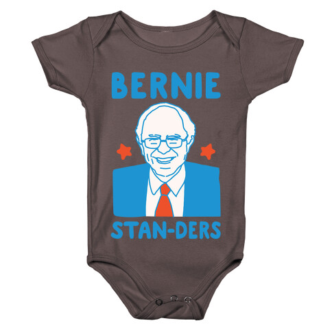 Bernie Stan-ders Bernie Sanders Stan Parody White Print Baby One-Piece