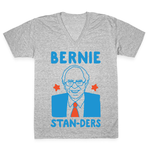 Bernie Stan-ders Bernie Sanders Stan Parody V-Neck Tee Shirt