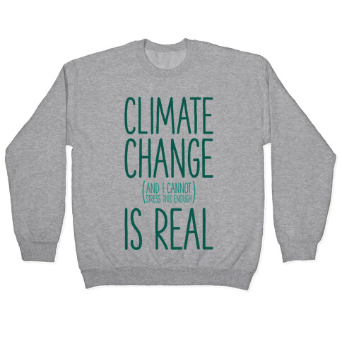 Climate Change (And I Cannot Stress This Enough) Is Real Pullover