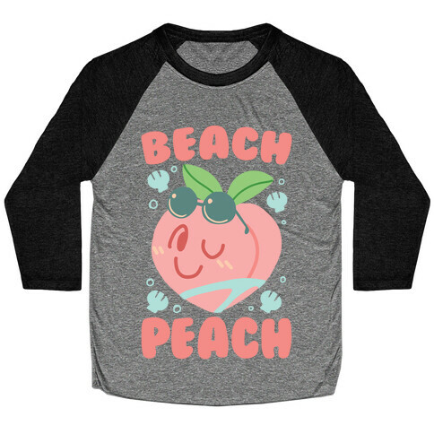 Beach Peach Baseball Tee