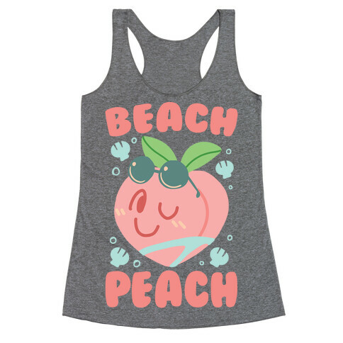 Beach Peach Racerback Tank Top