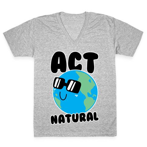 Act Natural V-Neck Tee Shirt