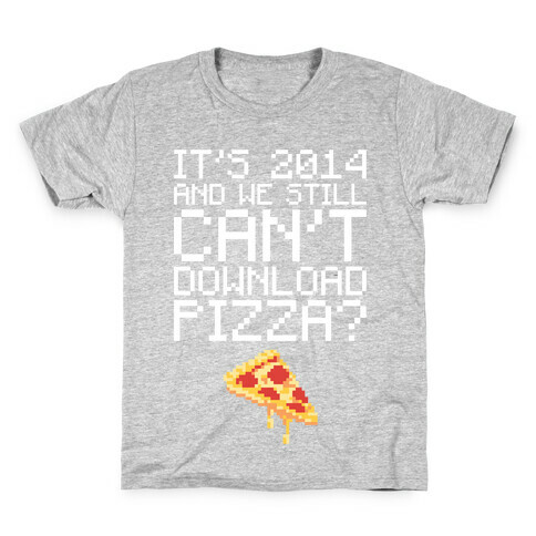 Pizza Download Kids T-Shirt