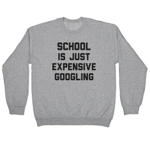 School Is Just Expensive Googling Pullover