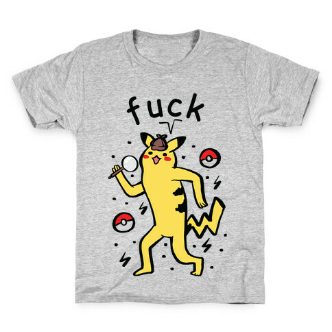 F*** Pikachu Parody Kids T-Shirt