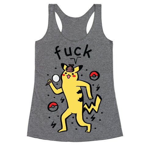 F*** Pikachu Parody Racerback Tank Top