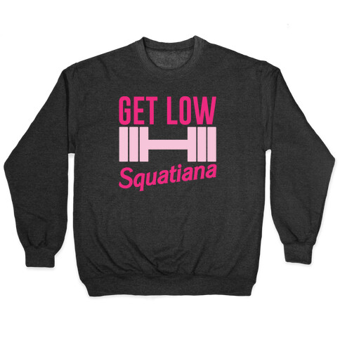 Get Low Squatiana Parody White Print Pullover