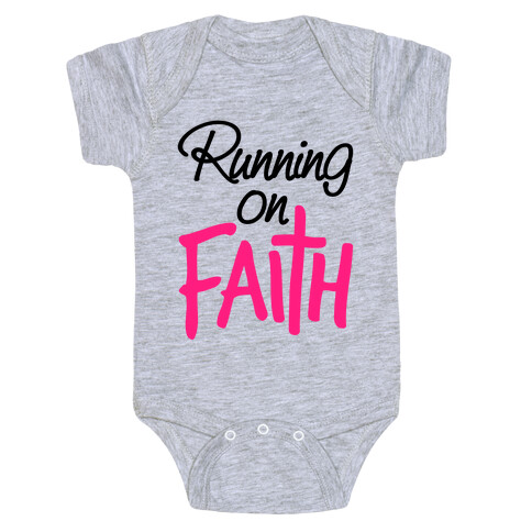 Running On Faith Baby One-Piece
