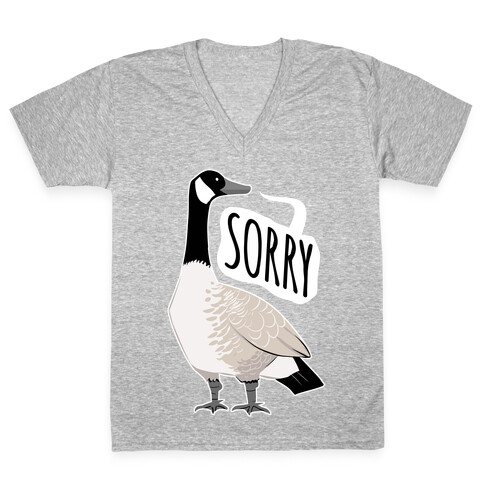 Canadian Goose Sorry V-Neck Tee Shirt