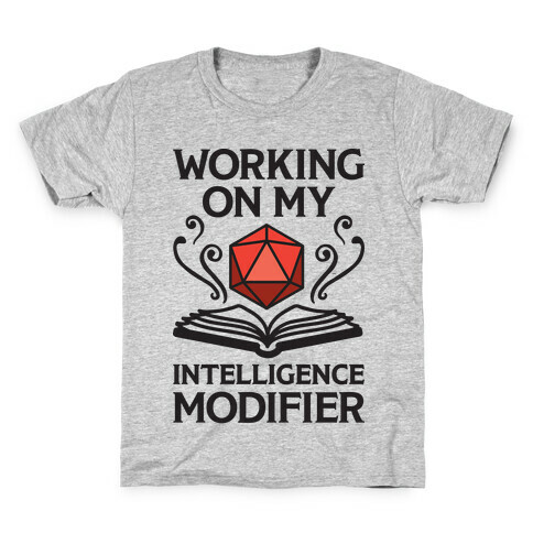 Working On My Intelligence Modifier Kids T-Shirt