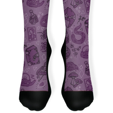 Witchy Pattern Sock
