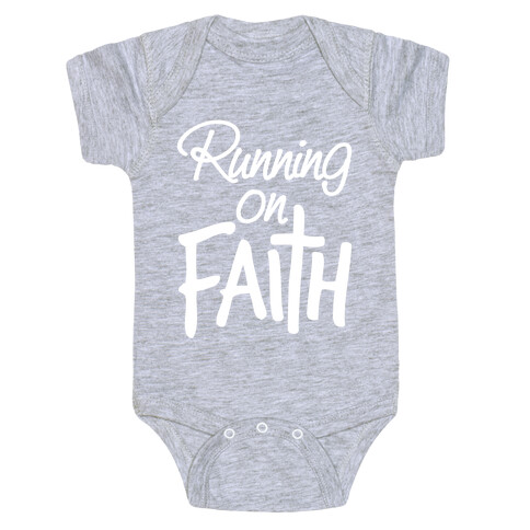 Running On Faith Baby One-Piece
