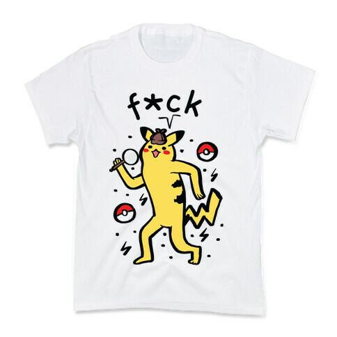 F*ck Pikachu Parody Kids T-Shirt