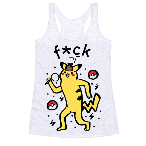 F*ck Pikachu Parody Racerback Tank Top