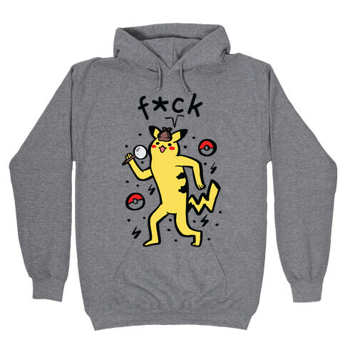 F*ck Pikachu Parody Hooded Sweatshirt