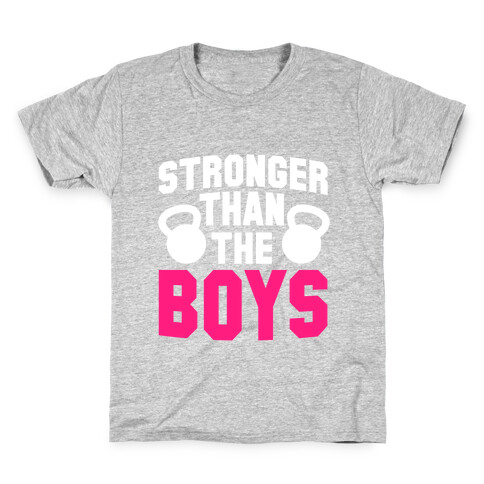 Stronger Than The Boys Kids T-Shirt