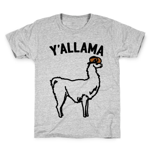 Y'allama Country llama  Kids T-Shirt