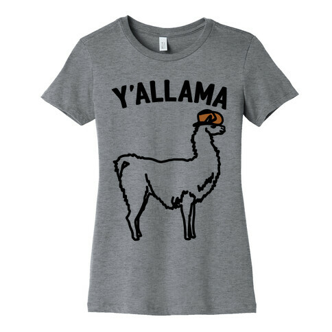 Y'allama Country llama  Womens T-Shirt