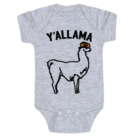 Y'allama Country llama  Baby One-Piece