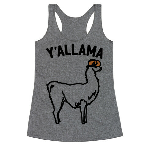 Y'allama Country llama  Racerback Tank Top