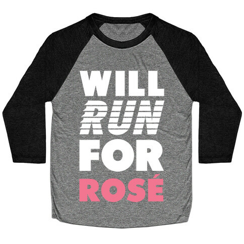 Will Run For Rose Baseball Tee