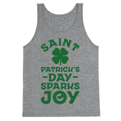 Saint Patrick's Day Sparks Joy Tank Top