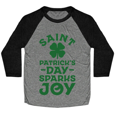 Saint Patrick's Day Sparks Joy Baseball Tee
