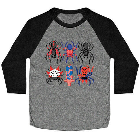 Into the Spiderverse Pattern Baseball Tee