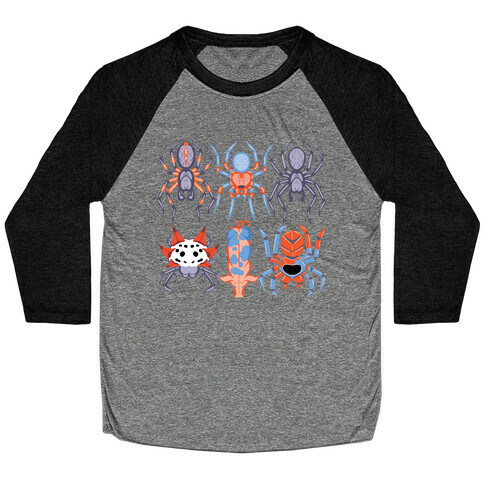 Into the Spiderverse Pattern Baseball Tee