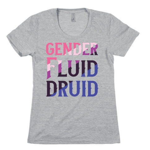Genderfluid Druid  Womens T-Shirt