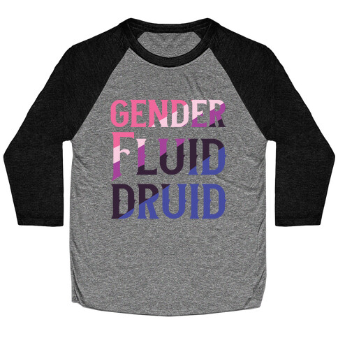 Genderfluid Druid  Baseball Tee