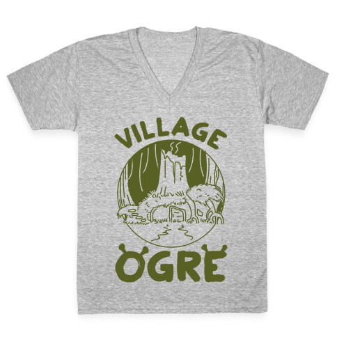 Village Ogre V-Neck Tee Shirt