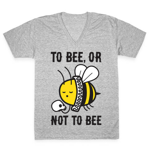 To Bee, Or Not To Bee Shakespeare Bee V-Neck Tee Shirt